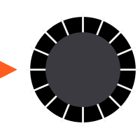 Dial graphic representing iterative improvement