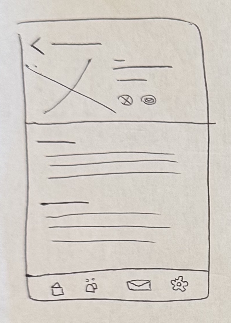 Paper wireframe sketch 6