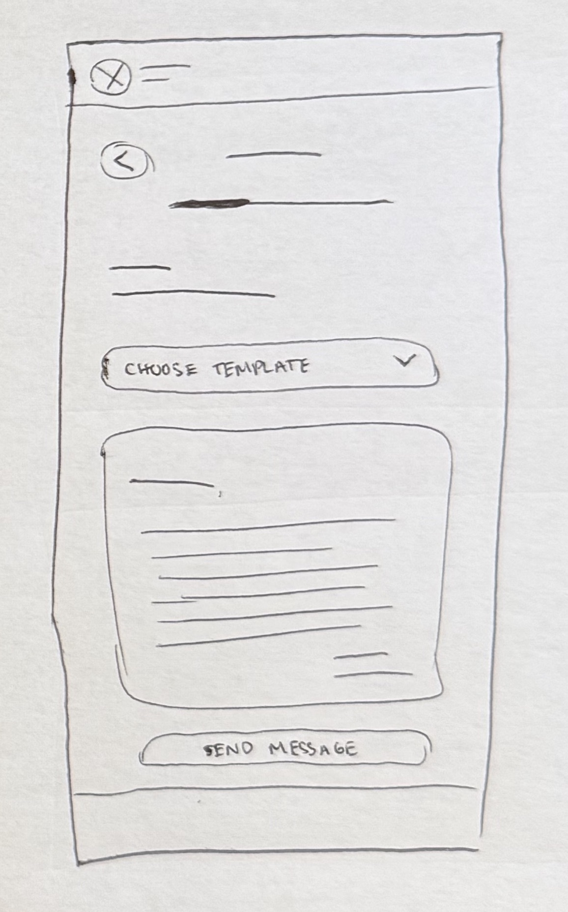 Paper wireframe sketch 8